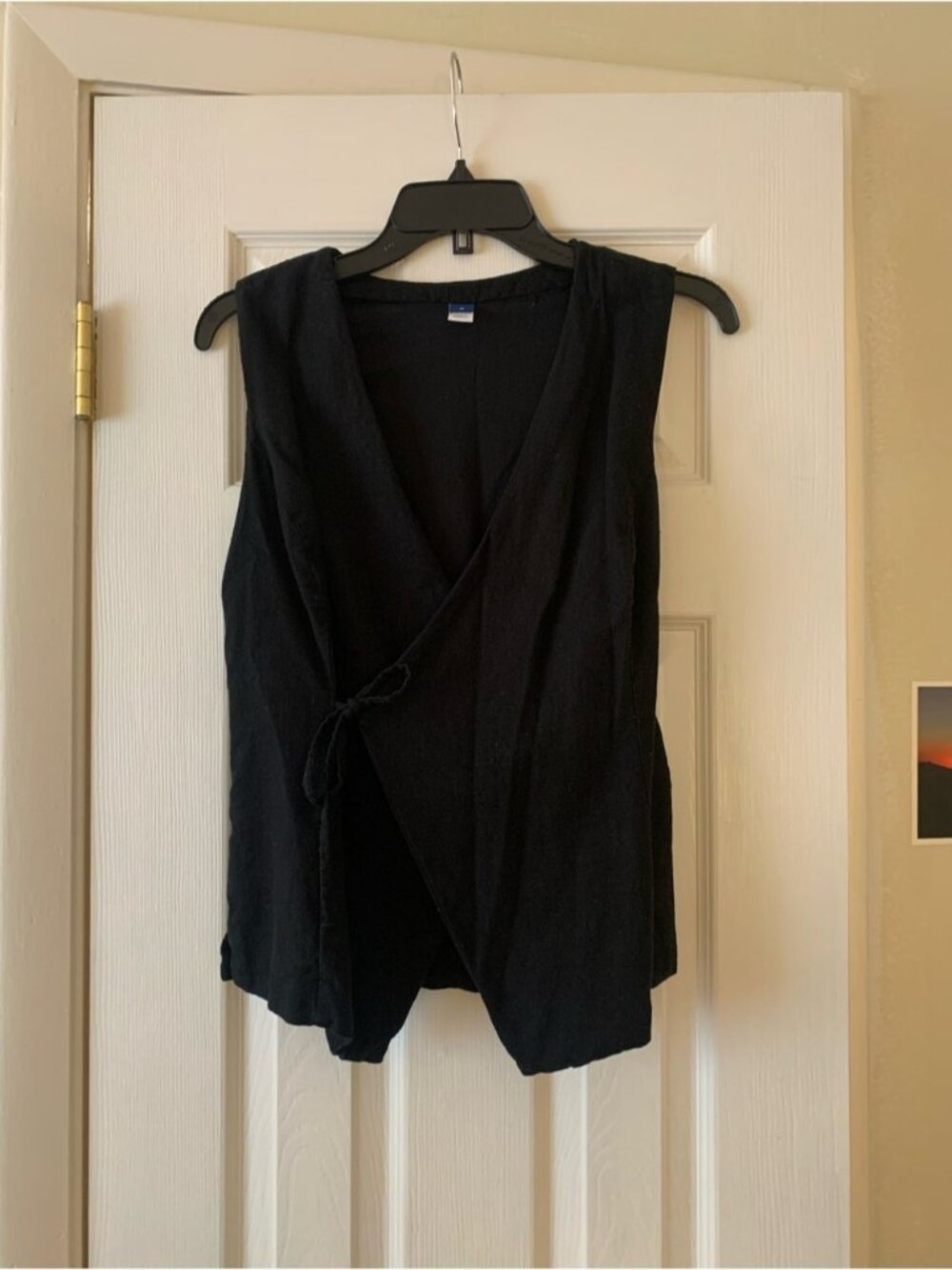 Linen Wrap Top